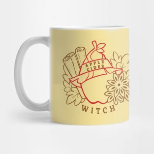 Apple Cider Witch fancy lines Mug